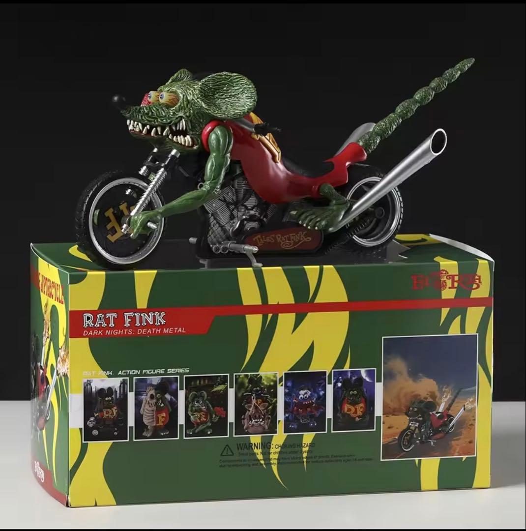 箱付き/ラットフィンク/Rat Fink/バイク/フィギュア/スタチュー