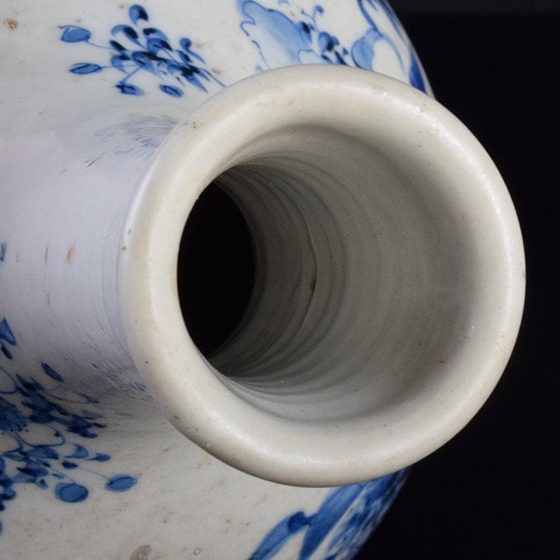 瀬戸焼　古瀬戸　染付　花文瓶　M　R7809B