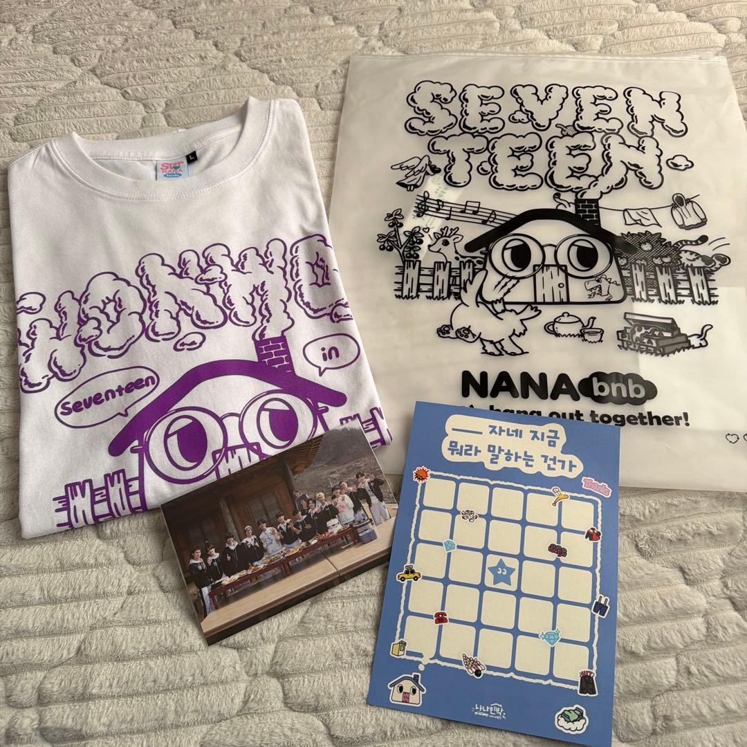 新品未使用　ナナ民民泊　Seventeen Tシャツ　ウォヌ　Lサイズ