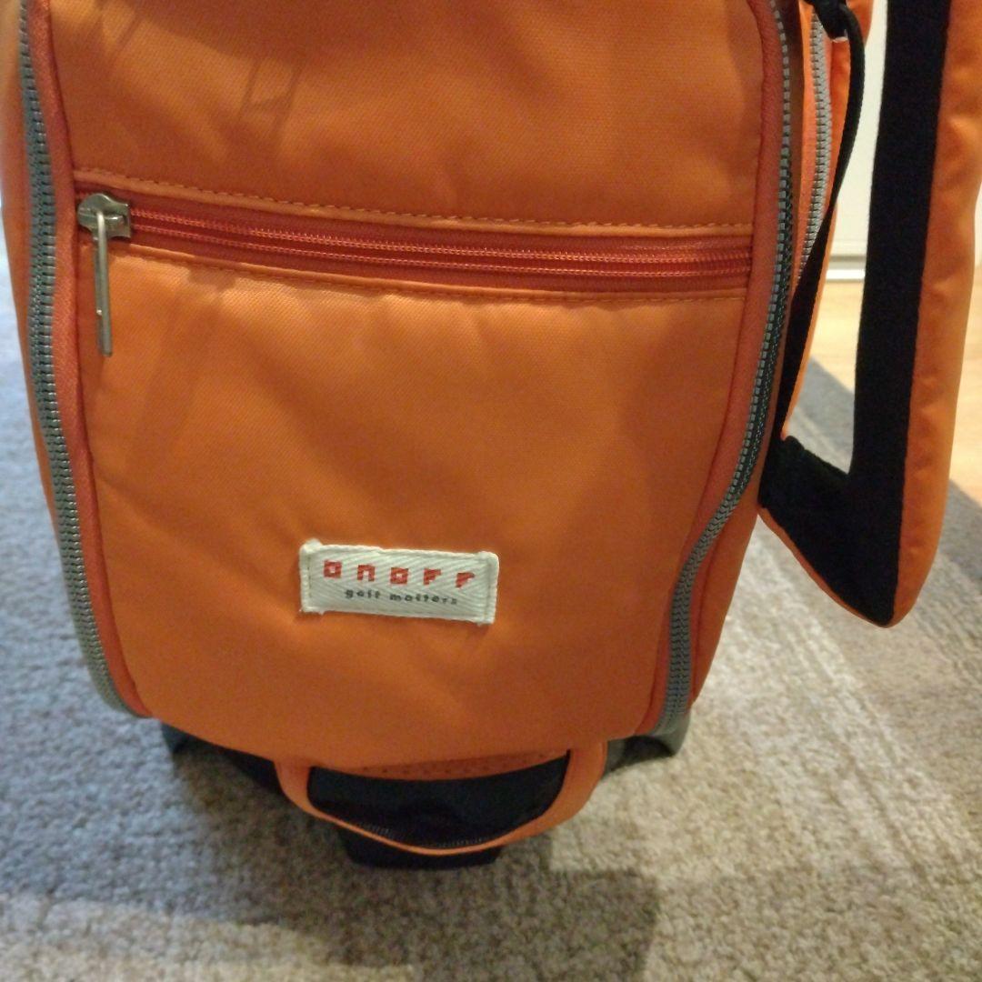ONOFFオレンジ ゴルフバッグ