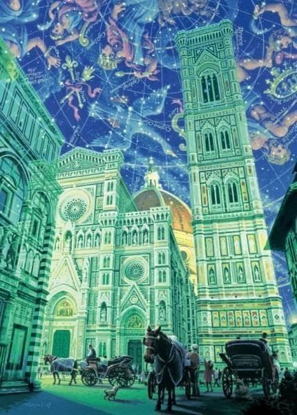 【廃番品】光るジグソーパズル 笹倉鉄平 スター・アトラス/天星図 2000ピース