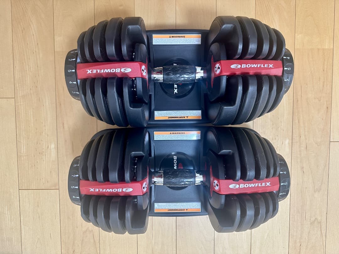 ②　①・② 共通（Bowflex 可変式ダンベル／1個ずつ）