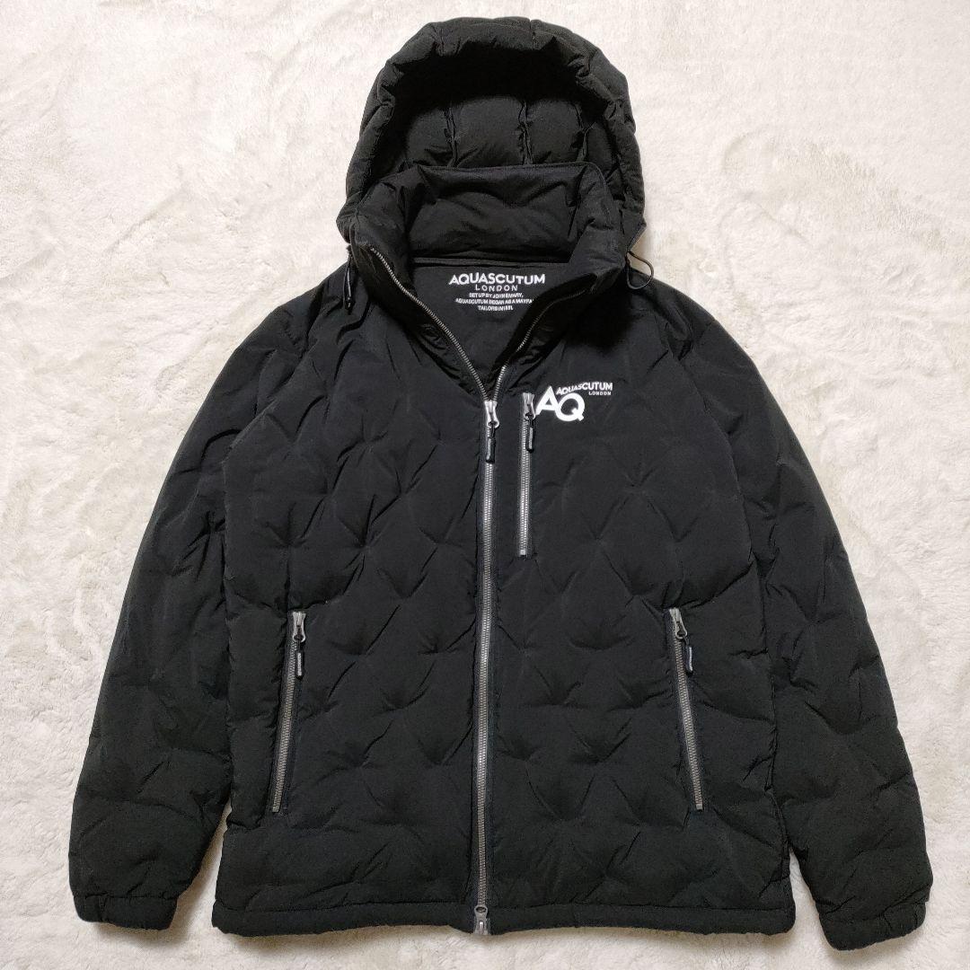 【美品】Aquascutum GOLF MEN ダウン ブルゾン ゴルフ