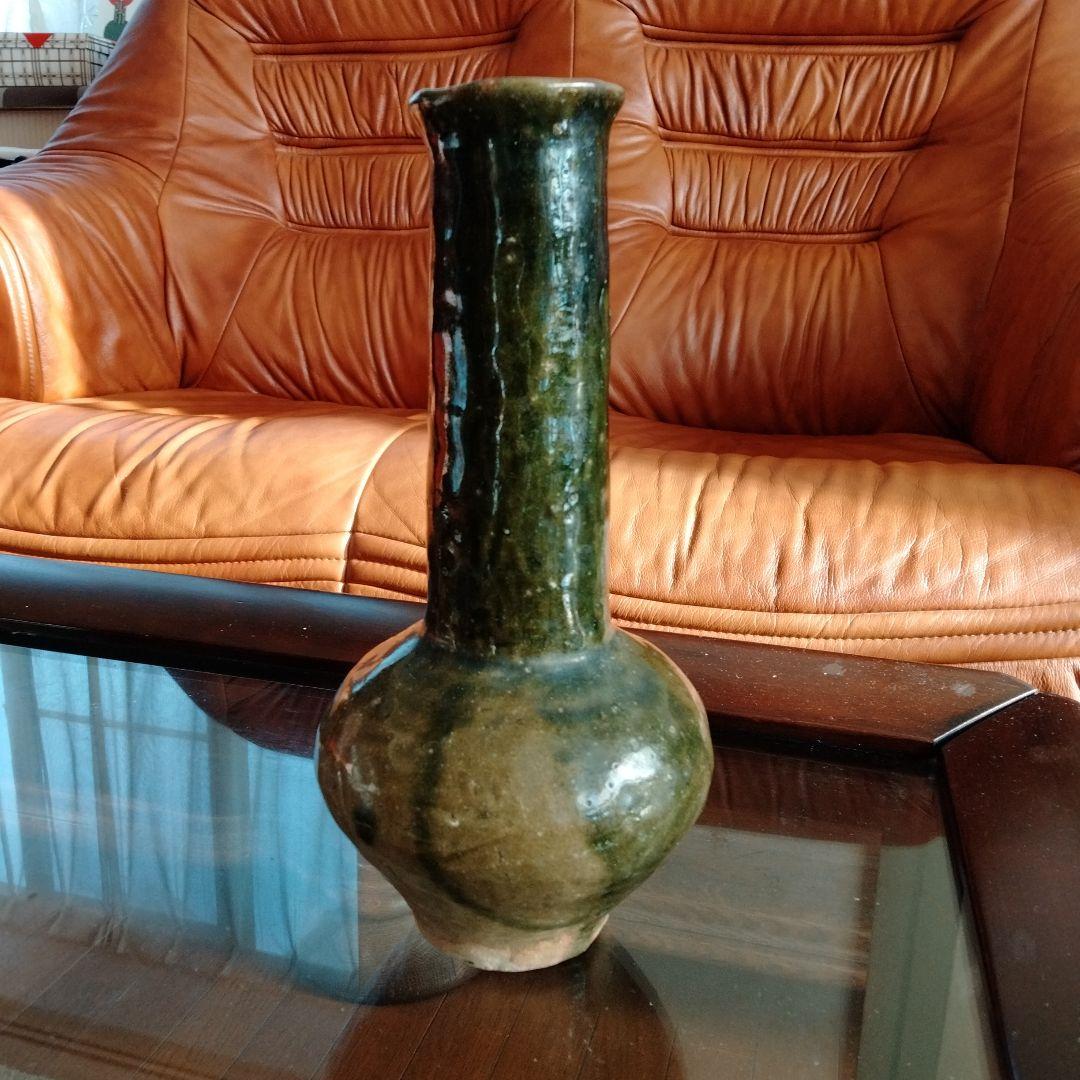 中国骨董旧家蔵陶磁器名品【中国清の時代耀州窯(ようしゅうよう)青磁 】