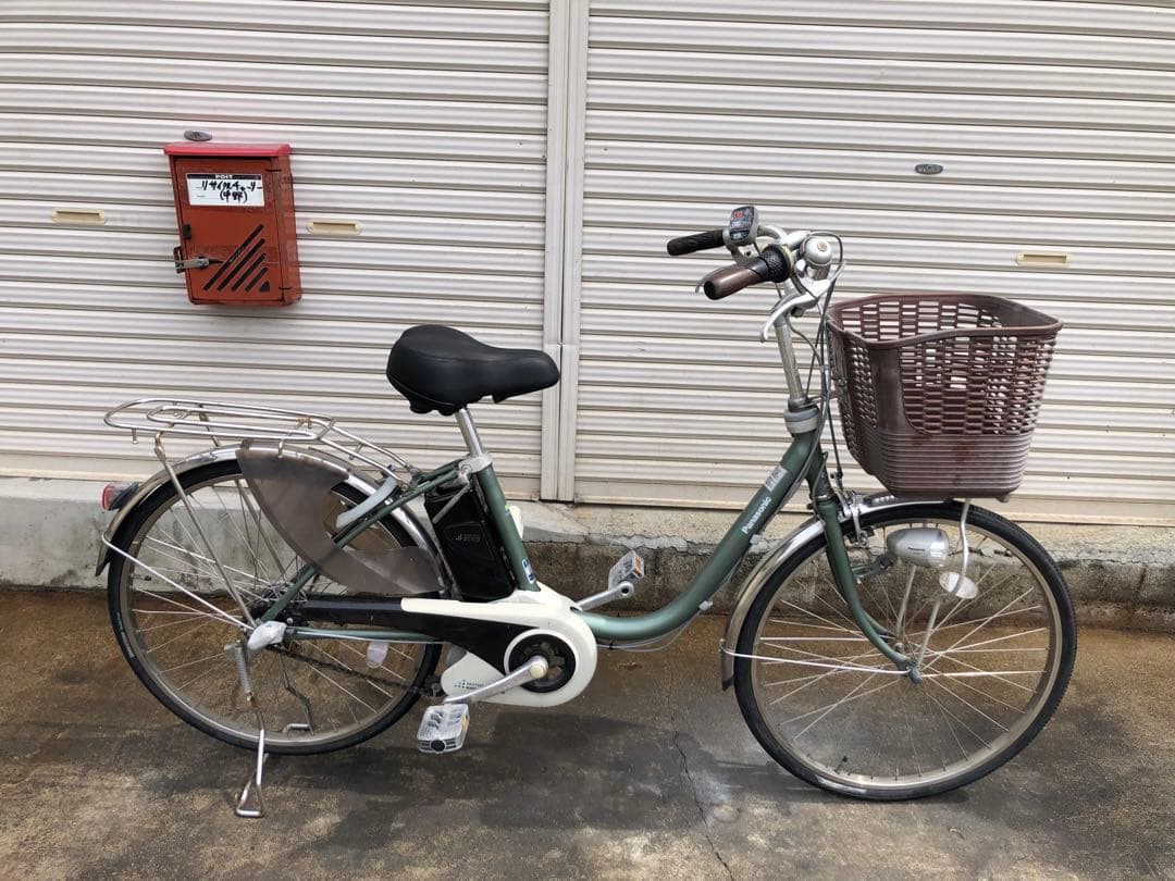 パナソニック電動アシスト自転車vivi24インチグリーン系ボディー