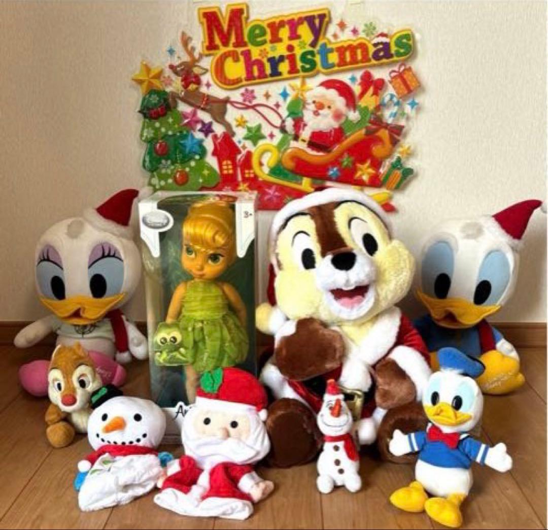 Disney ディズニー　ぬいぐるみ　アニメータードール　ティンカーベル　チップ