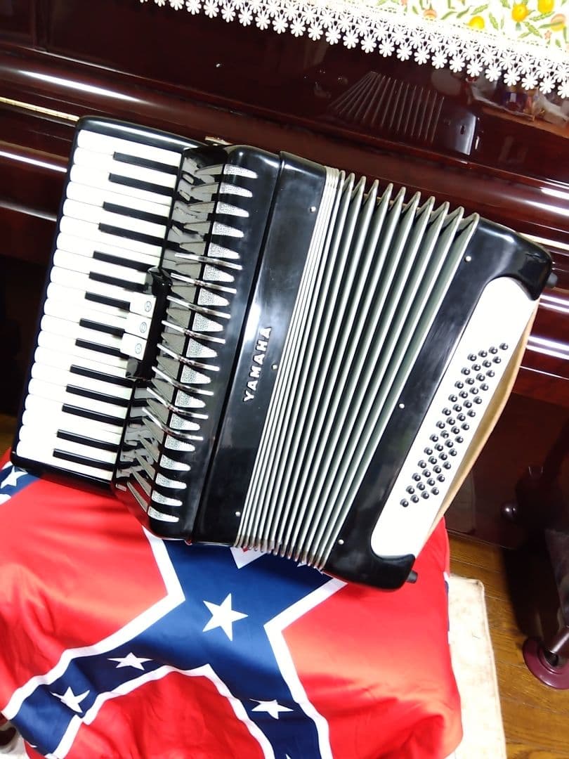 【動作品美品】YAMAHA YA-48アコーディオン独奏用高級モデル自宅保管品