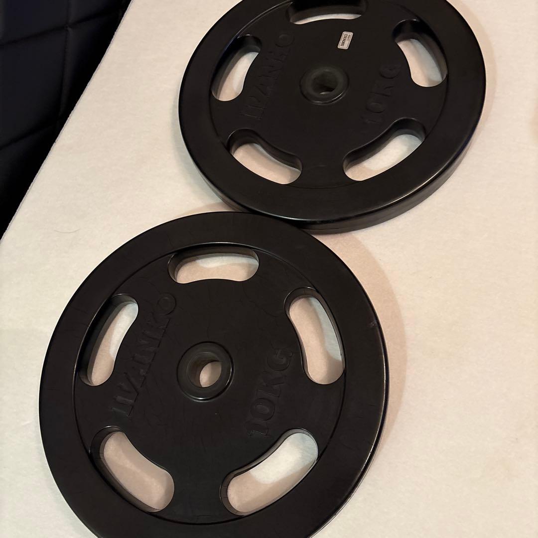 IVANKO 1個10KG ダンベルプレート2個セット