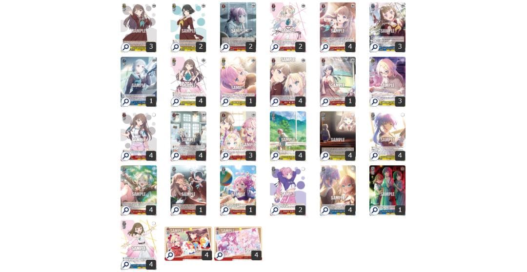 ヴァイスシュヴァルツ　蓮ノ空　8電源　デッキ+パーン