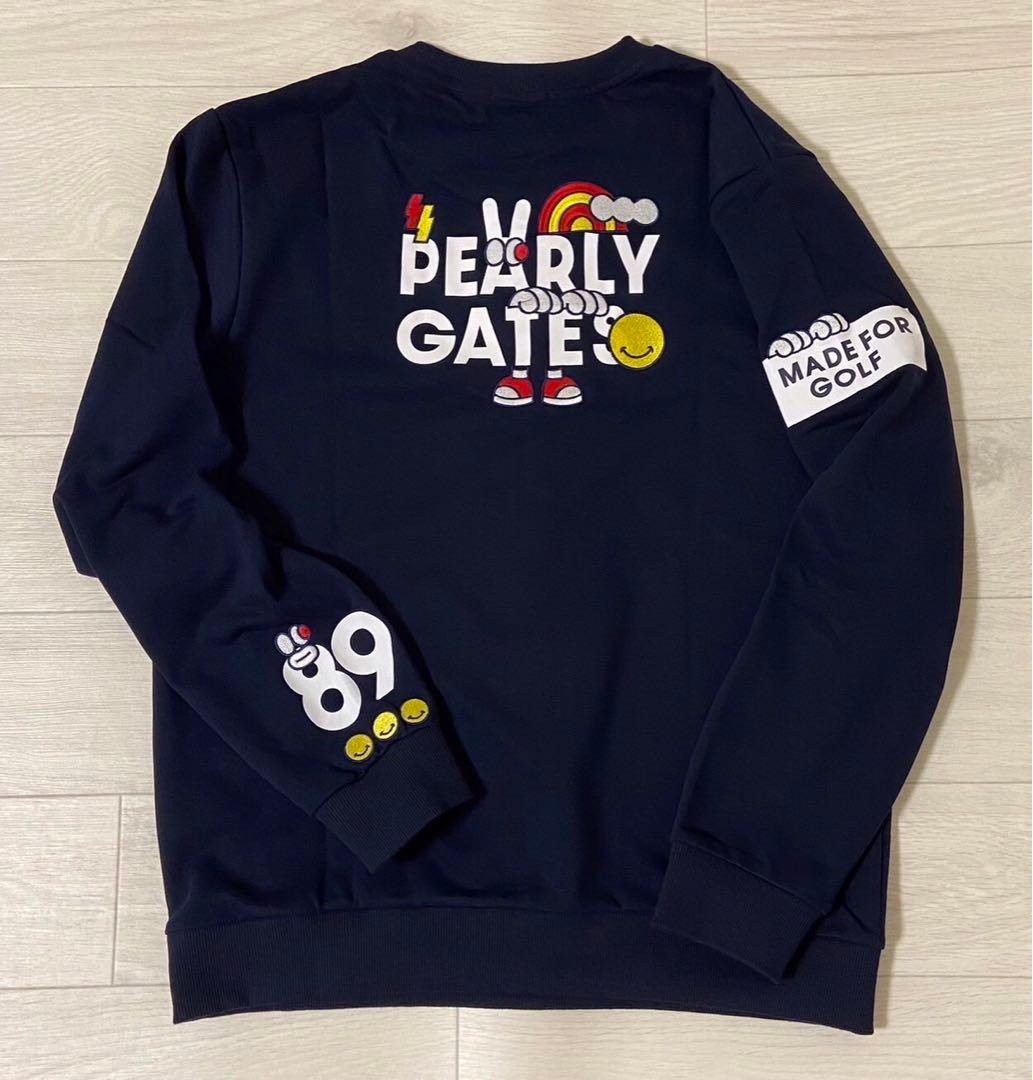 新品 正規品 パーリーゲイツ どうしちゃったPGスウェット 紺 サイズ7 XXL