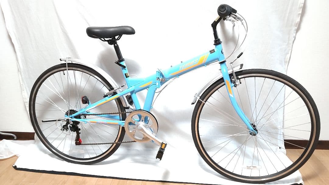 クロスバイク 折りたたみ自転車 約16kg テルメス シマノ6段変速 700×
