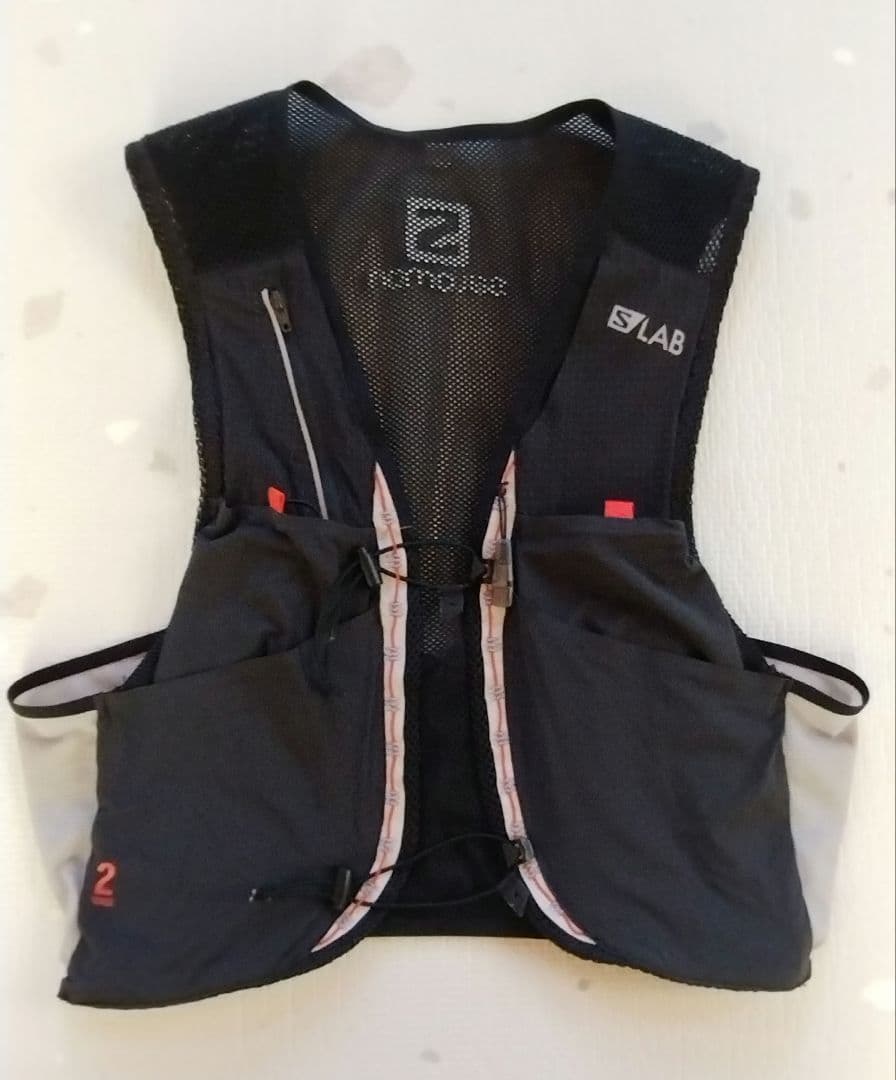Salomon S/LAB センス２　トレイルランニングベスト 黒/グレー