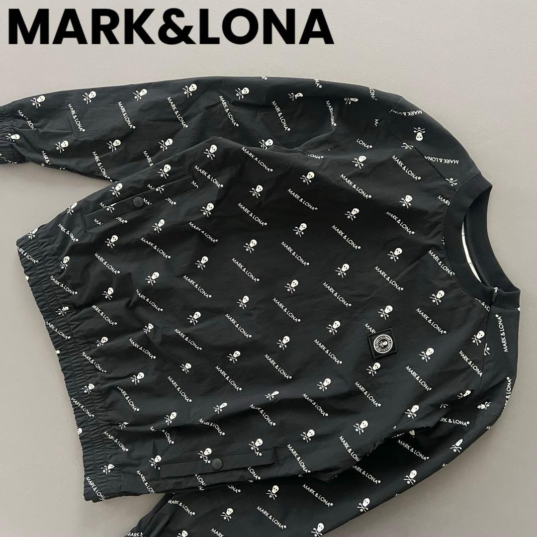 MARK&LONA マークアンドロナ　スニード　総柄　ナイロンジャケット M 黒