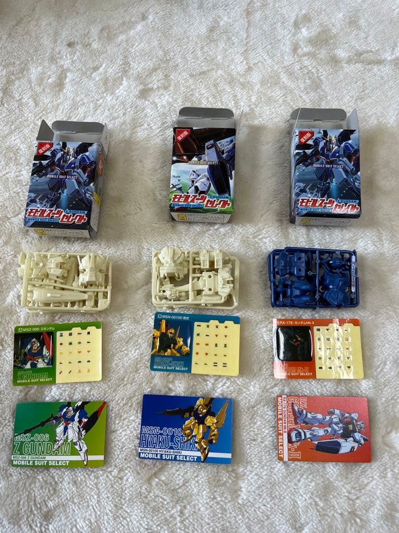 森永製菓　チョコスナック　機動戦士Zガンダム モビルスーツセレクト復刻版　全種