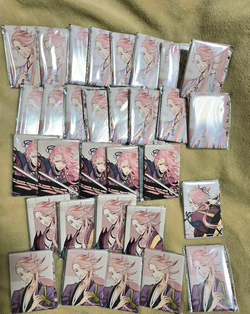 d*9様 刀剣乱舞 宗三左文字 スクエア缶バッジ