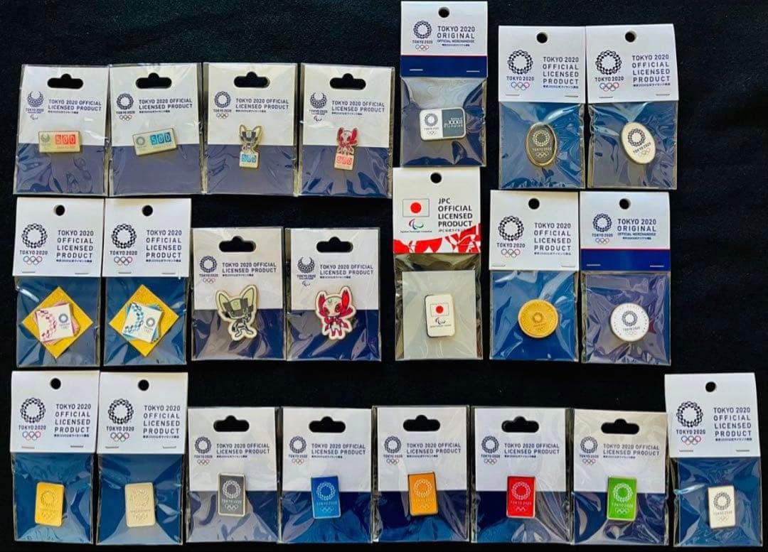 新品未開封品 東京2020公式ライセンスグッズ オリンピックピンバッチ各種22個