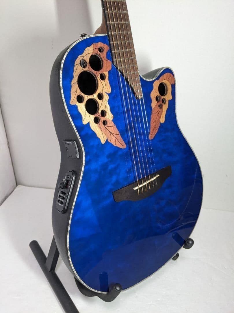 アコースティックギター OVAITION CE44P 8TQ QM BLUE