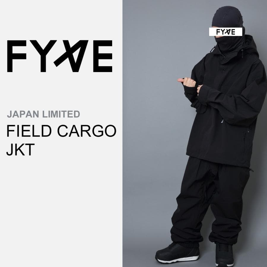 FYVE 日本限定 スノーボードウェア カーゴジャケット ブラックXL f214