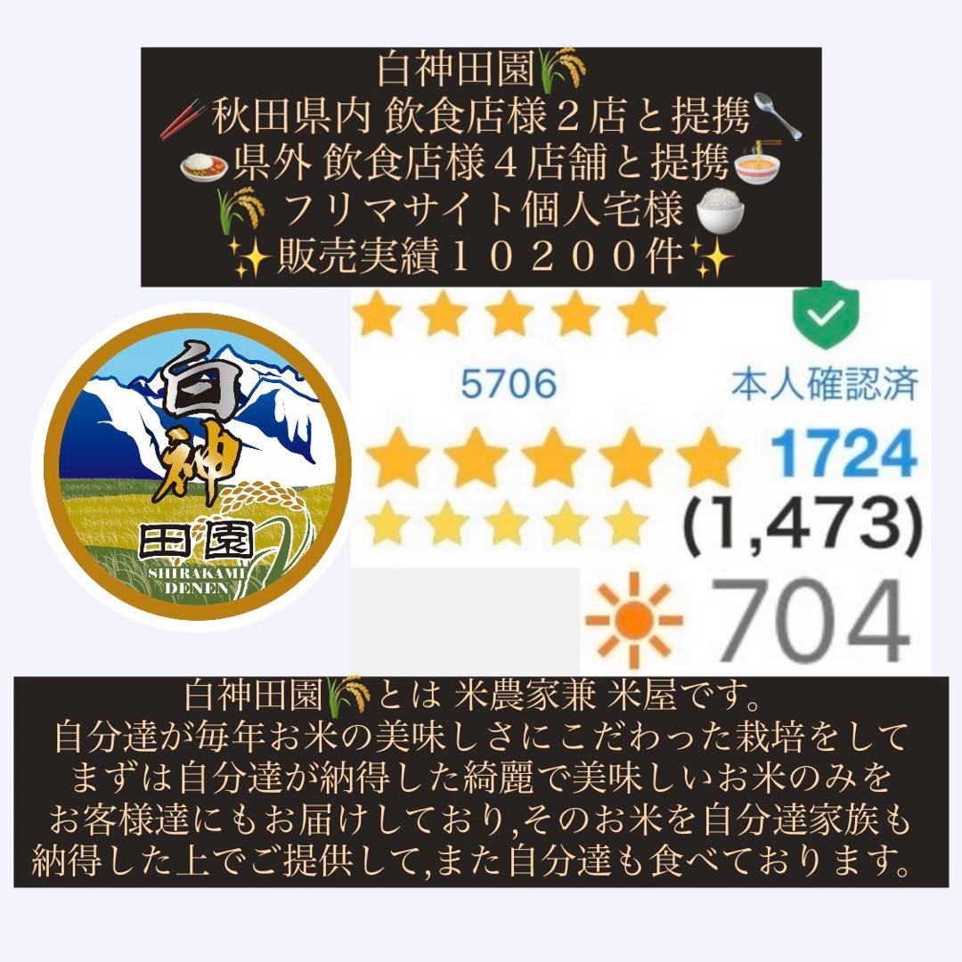 農家直送 令和７年産 秋田県産あきたこまち 特別栽培米【白希】１５kg