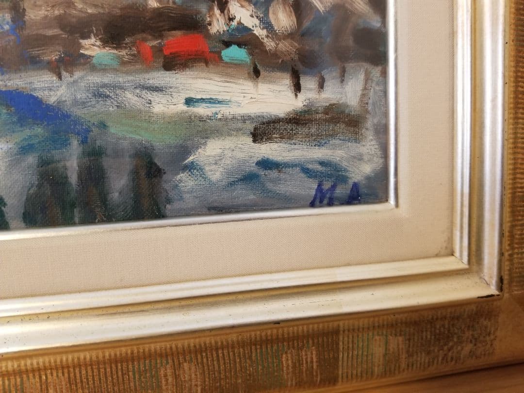 油絵 額縁付き