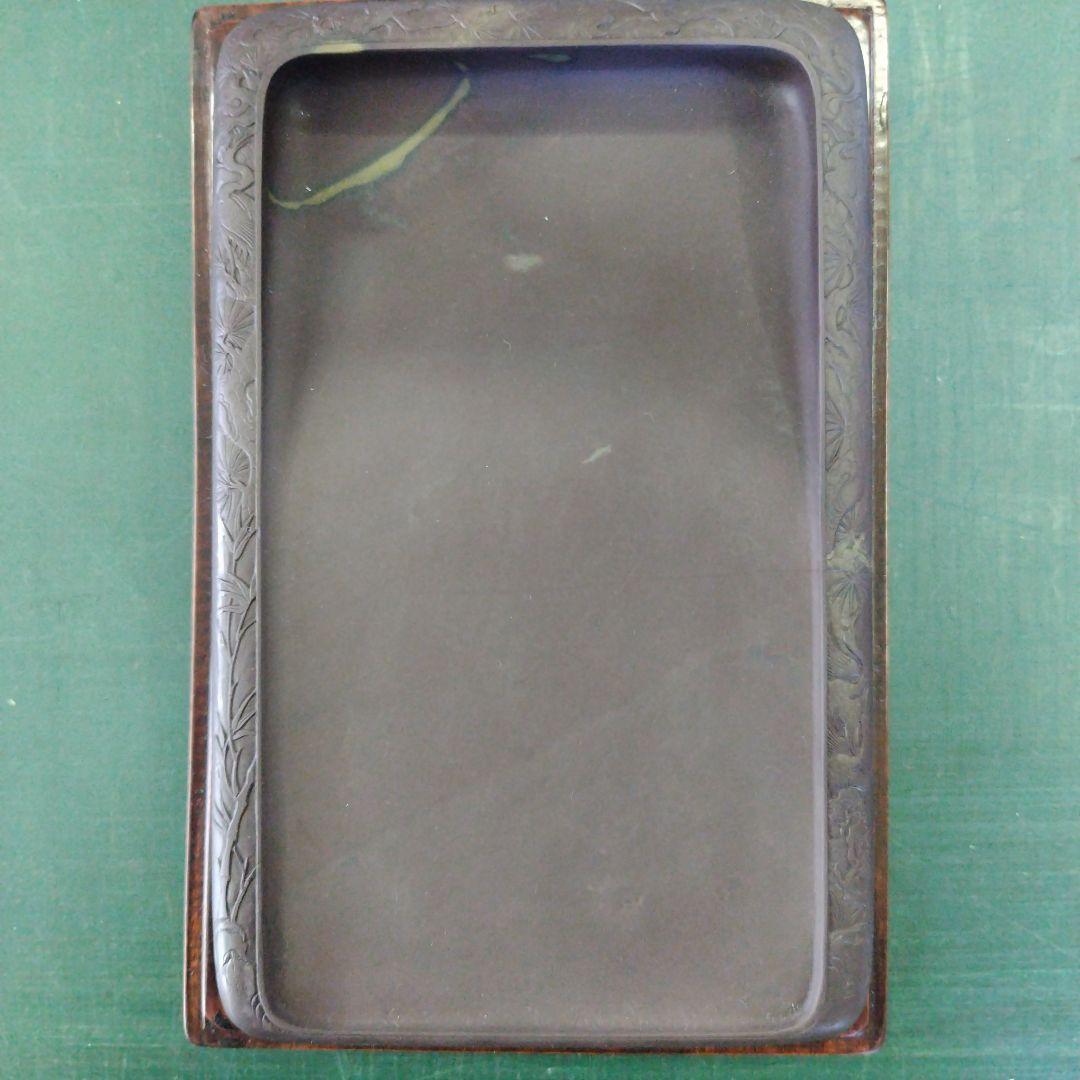 坑仔巌端渓　　20㎝ｘ12.5㎝ｘ4.5㎝　　実用硯