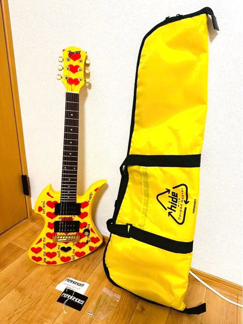 超レア極美品✨Burny MG-Jr.モッキンバード HIDE イエローハート