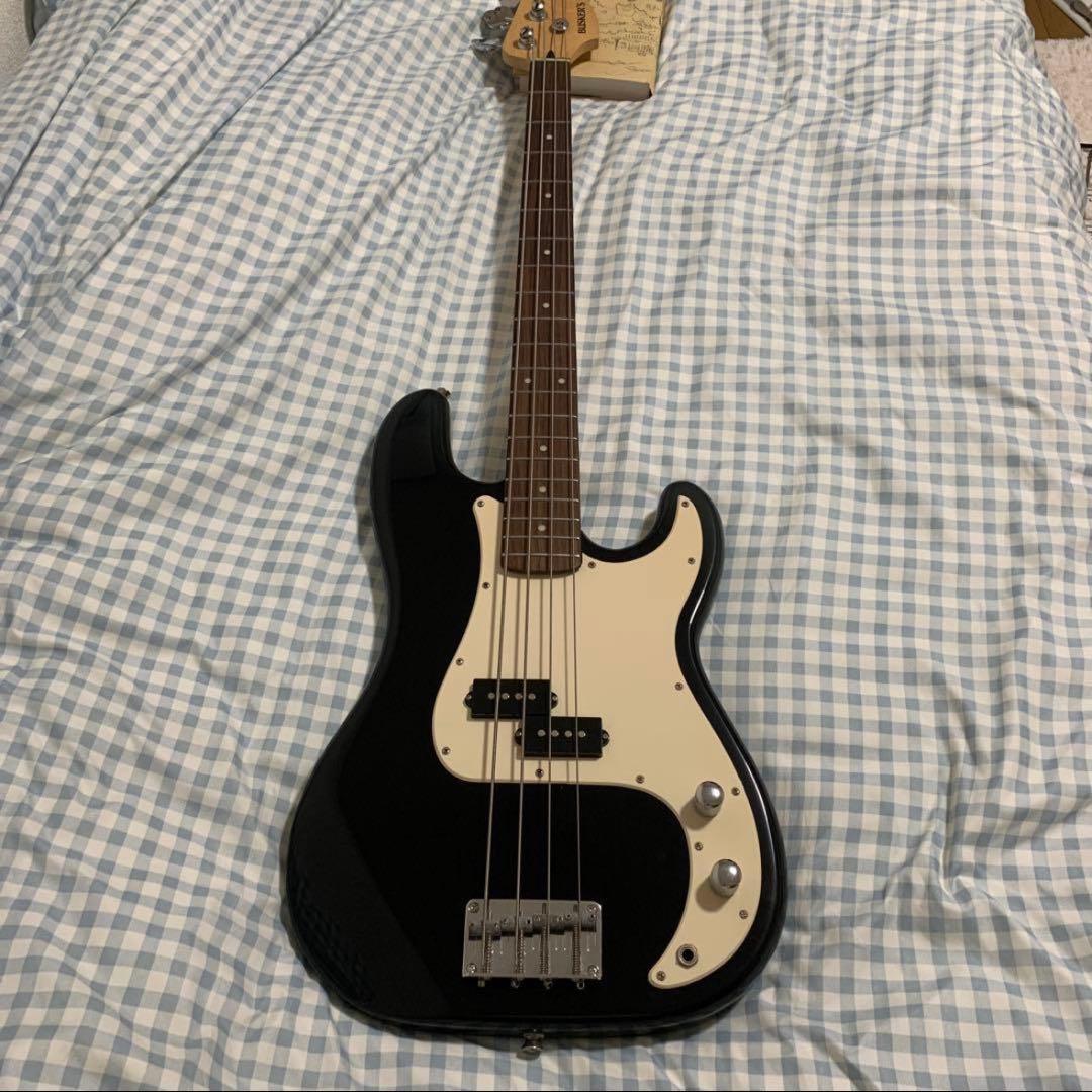 BUSKER'S エレキベース ブラック 4弦