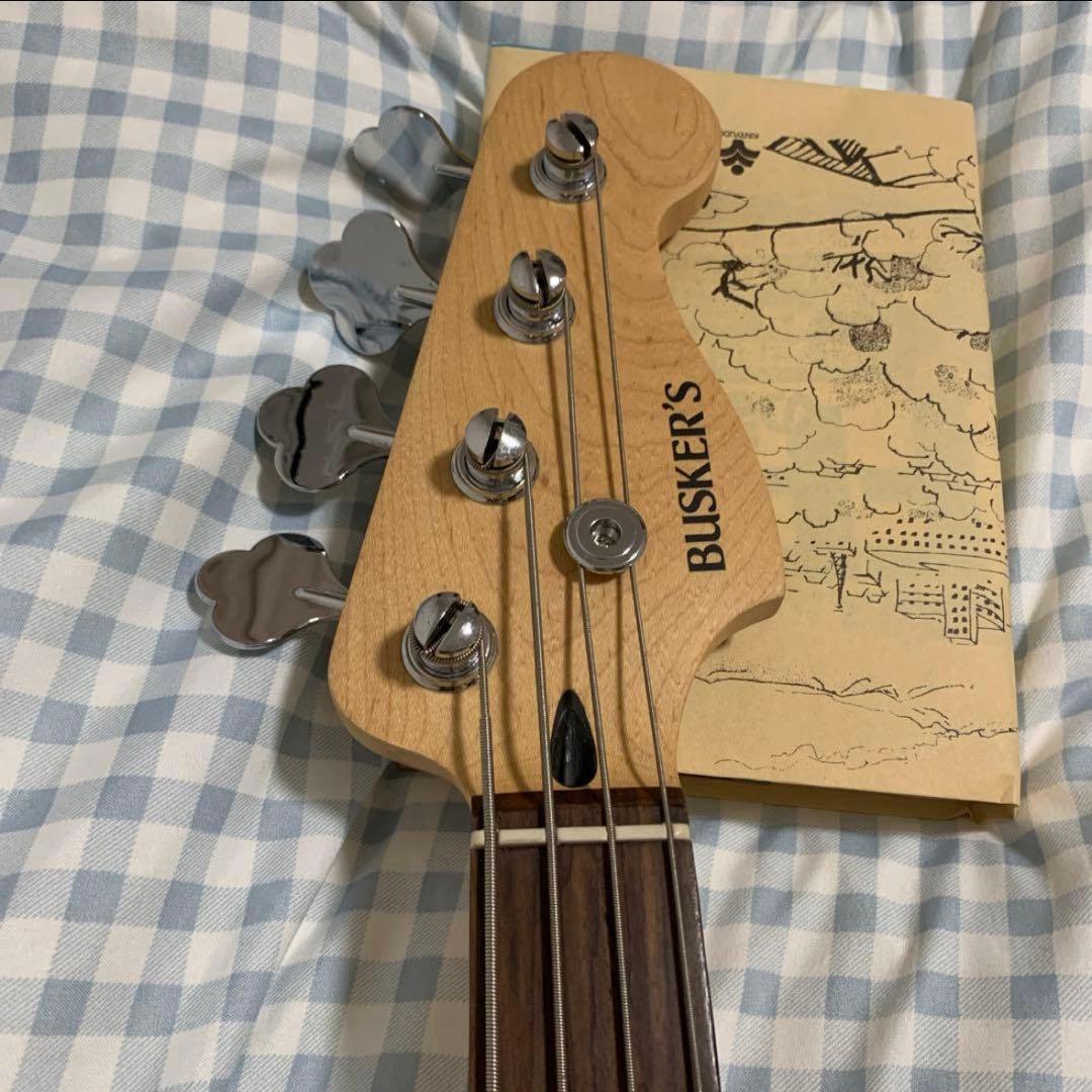 BUSKER'S エレキベース ブラック 4弦