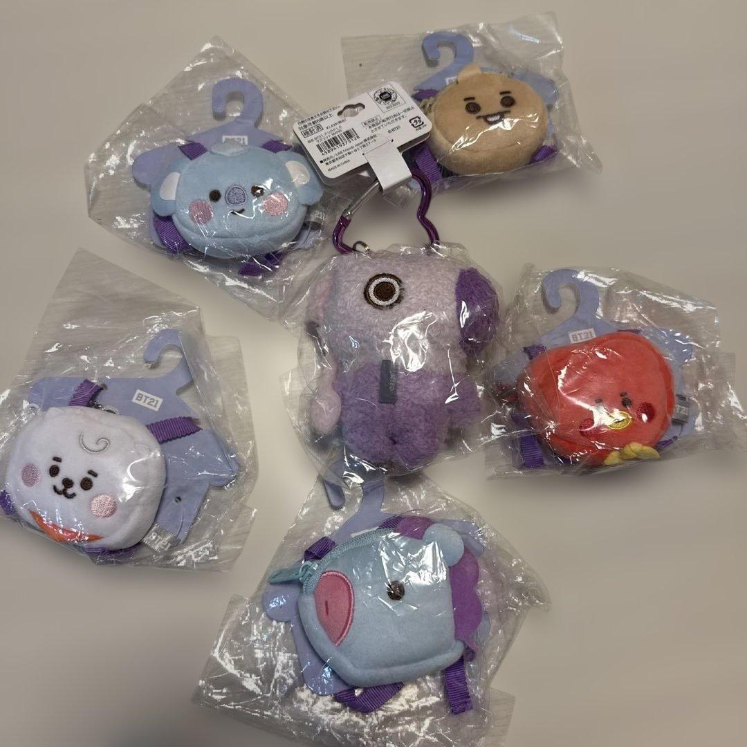 【新品未開封】BT21 ミニバックパック ポーチ 6点セット まとめ売り 完売品