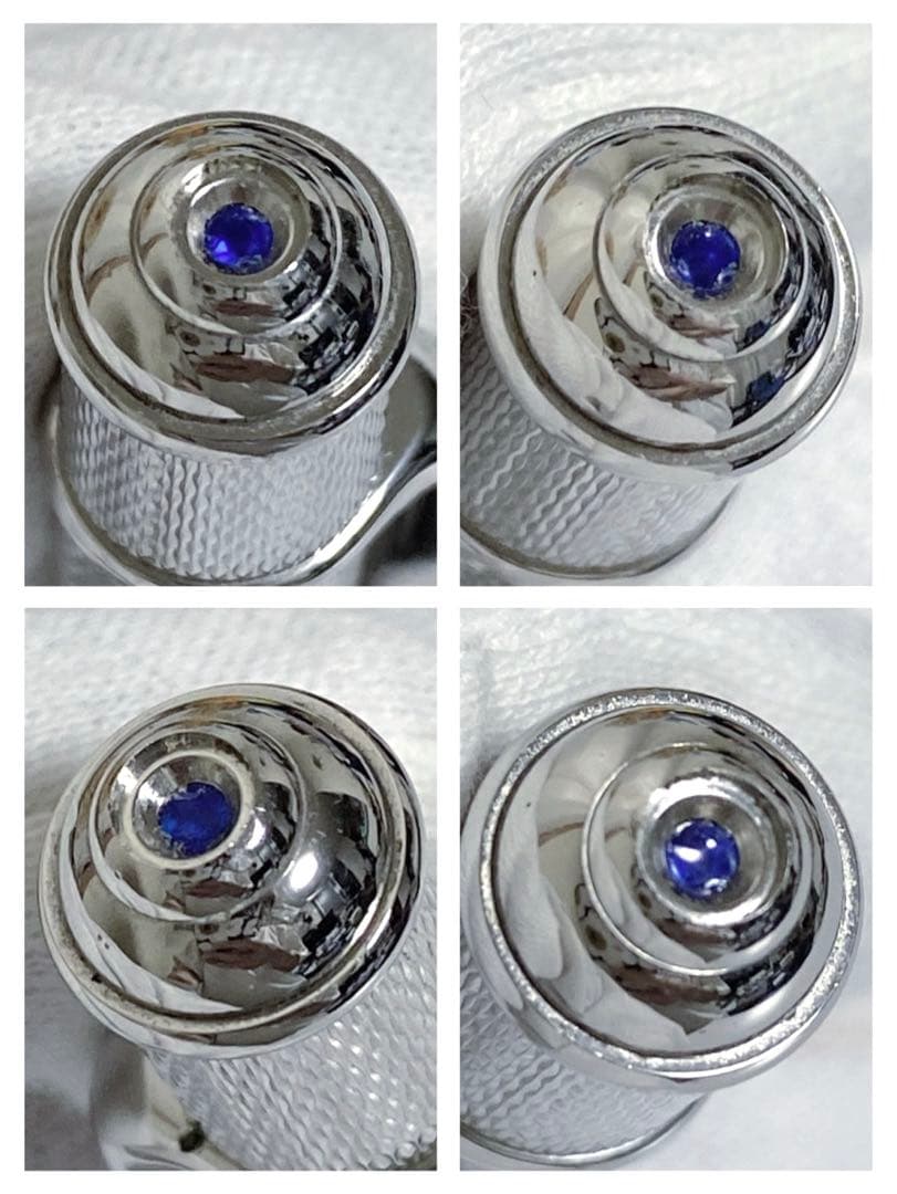 Cartier カルティエ ディアボロ ボールペン ツイスト式 シルバー 石取れ