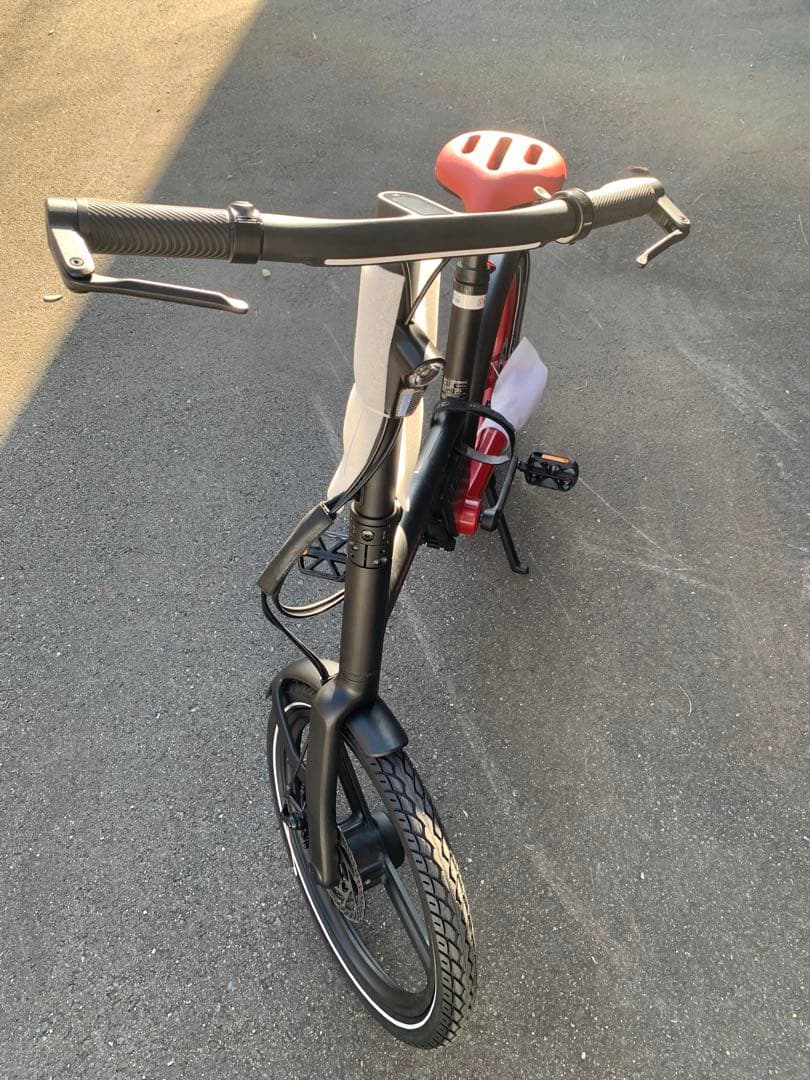 HONBIKE PLUS 赤黒(バッテリー*2、カゴ*1）新品