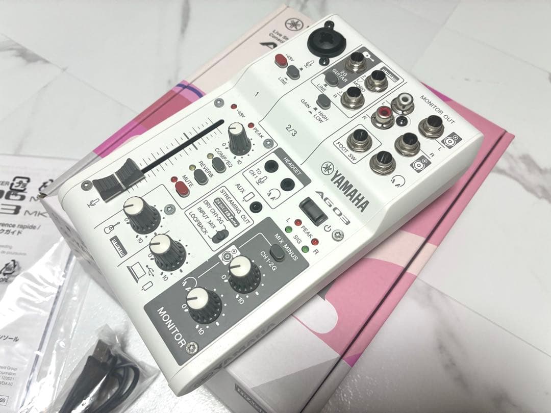 YAMAHA AG03 MK2 USBオーディオインターフェース
