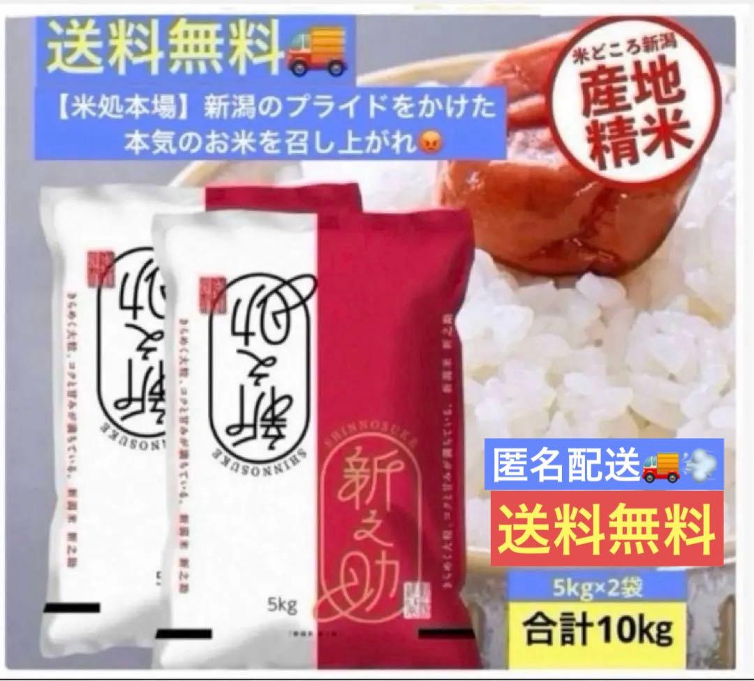 【米処本場】新潟の新ブランド米『新之助』10kg(5kg×2袋)★送料無料★