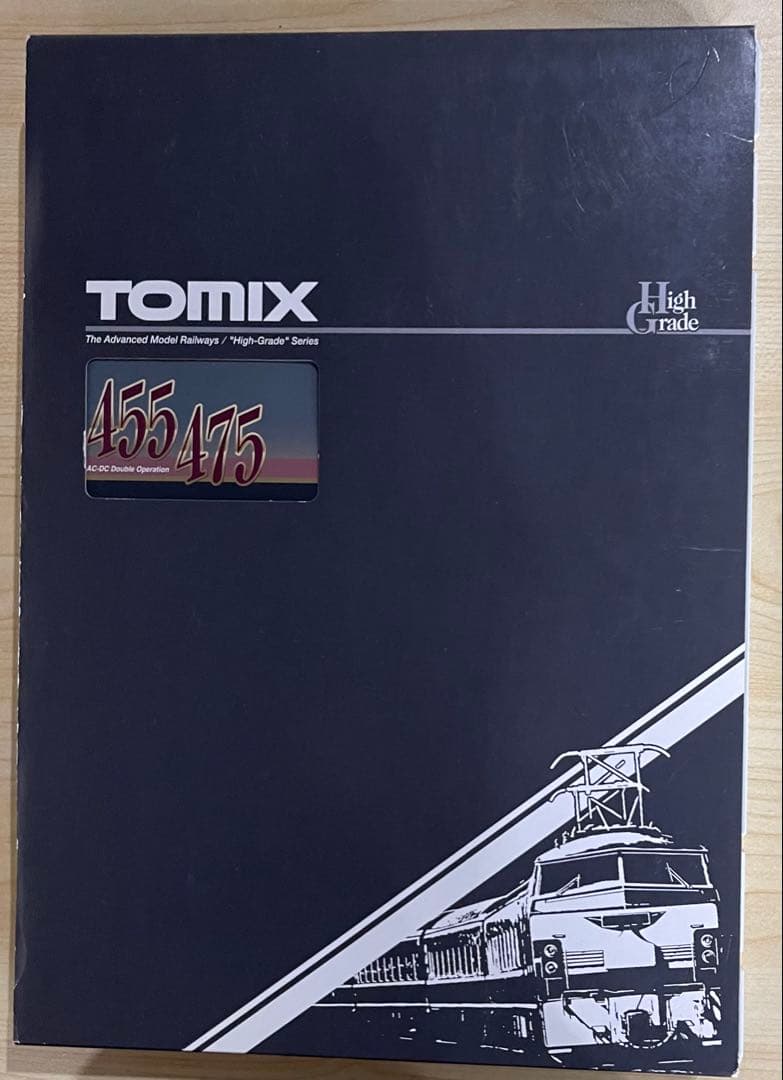 TOMIX製の鉄道模型、「国鉄 455/475系」急行電車増結セットNゲージ