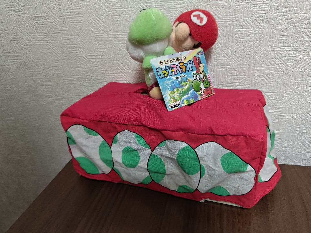 スーパーマリオ　ヨッシーアイランド　ティッシュカバー　ケース　平成レトロ