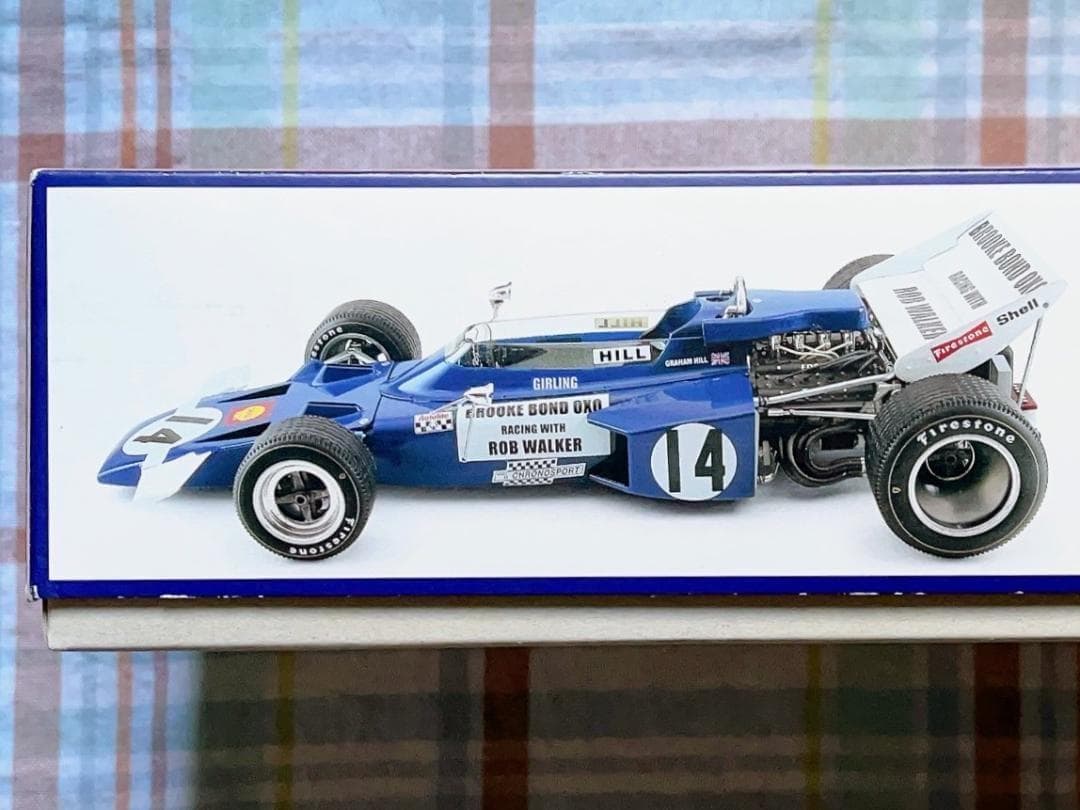 絶版 エブロ 1/20 ロブ・ウォーカー・ロータス 72C・フォード Ebbro