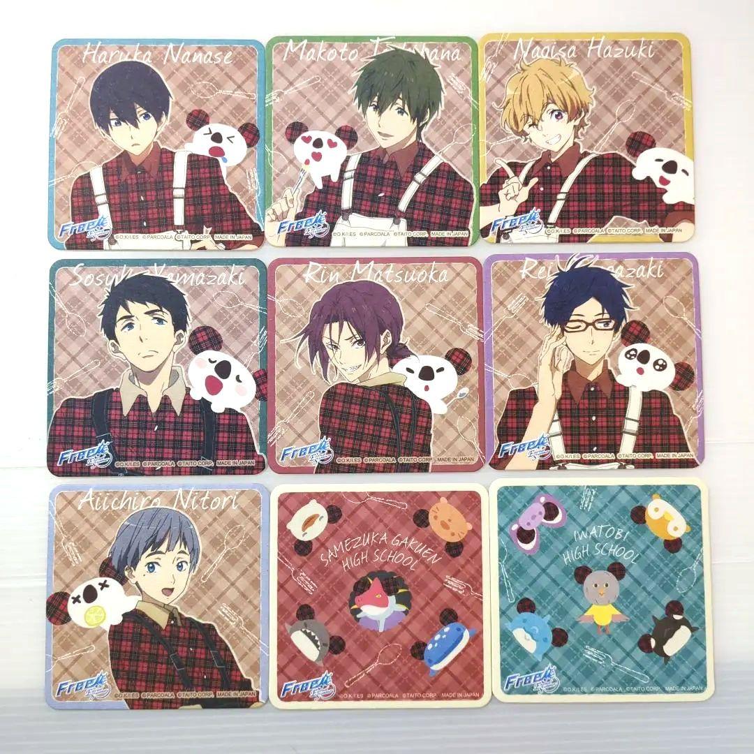 Free! 喫茶イワサメ カフェ コースター 遙 真琴 宗介 凛 渚 怜 パルコ