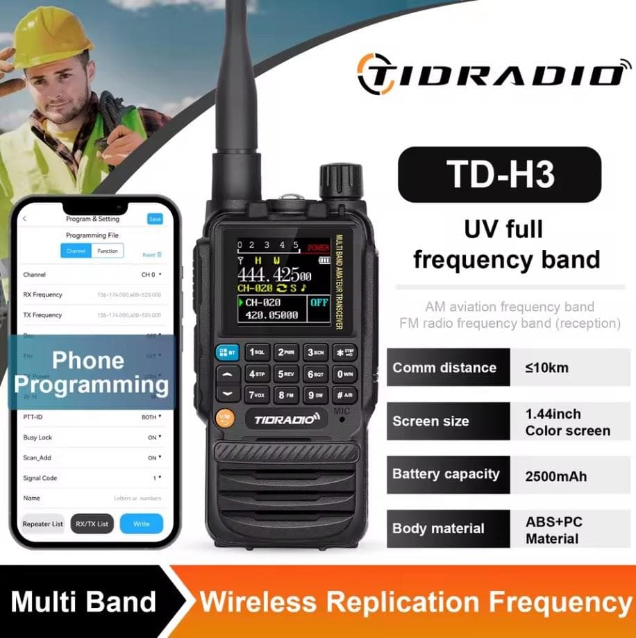 TIDRADIO-H3 広帯域受信機　エアバンド　盗聴器