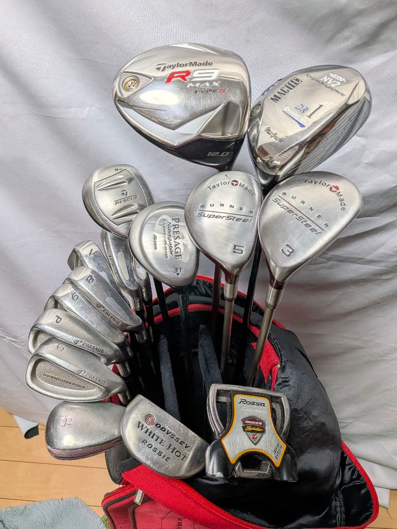 TaylorMade レディース ゴルフクラブ フルセット16本キャディバッグ付