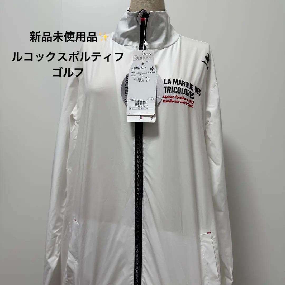 【新品タグ付】ルコックゴルフ ウィンドブレーカー LL QGMSJK18AP ⑽