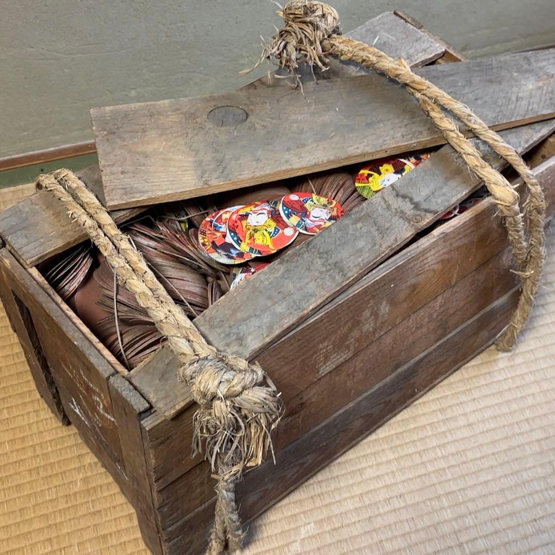 【うぶ品/旧家蔵出し】めんこ 丸メンコ 戦国武将 大量 まとめ 17.9kg