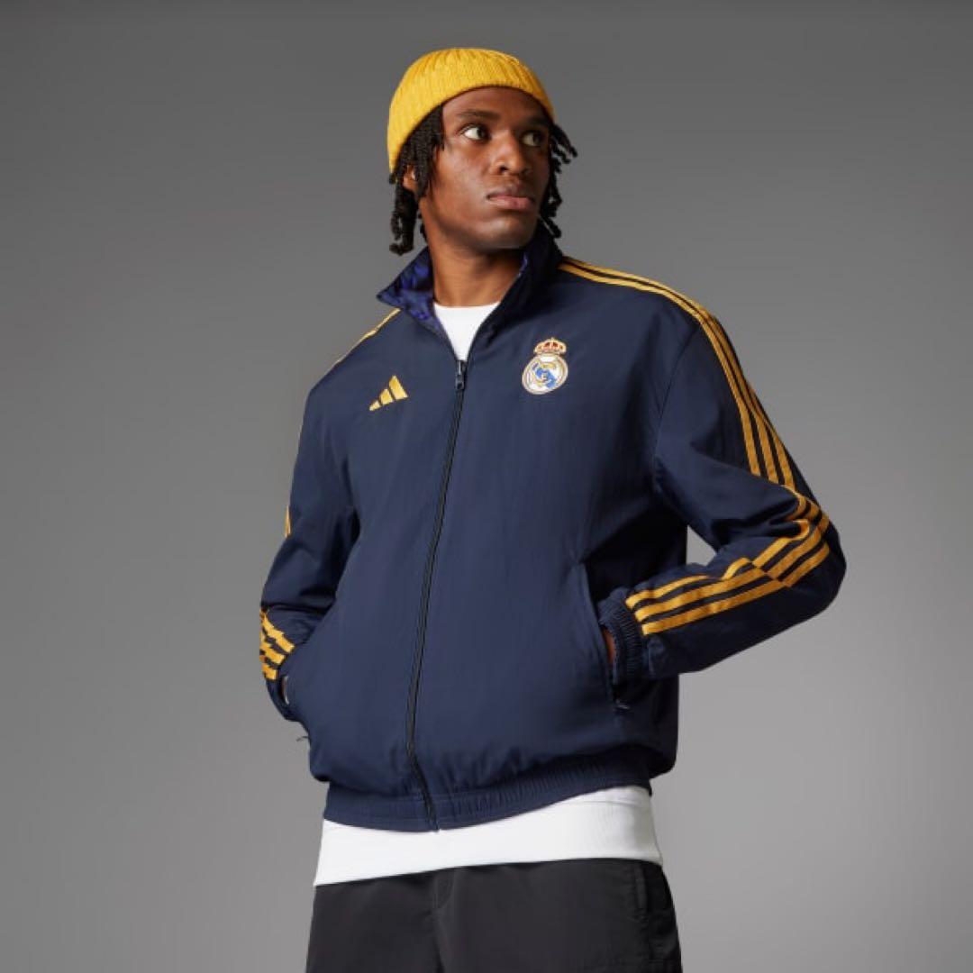 adidas Real Madrid ジャケット ネイビー 紫