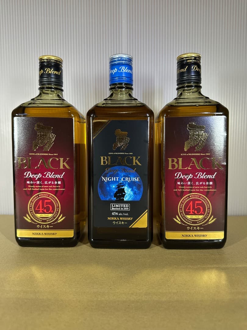 【値下げ】ニッカブラック ディープブレンド　ナイトクルーズ　初代ラベル3本セット
