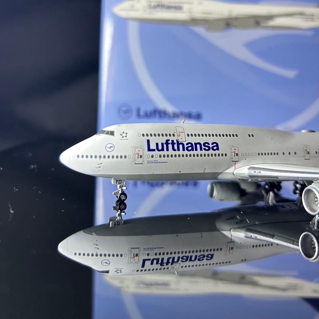 YYwings ルフトハンザ B747-8 D-ABYM 1/400 スタンド付
