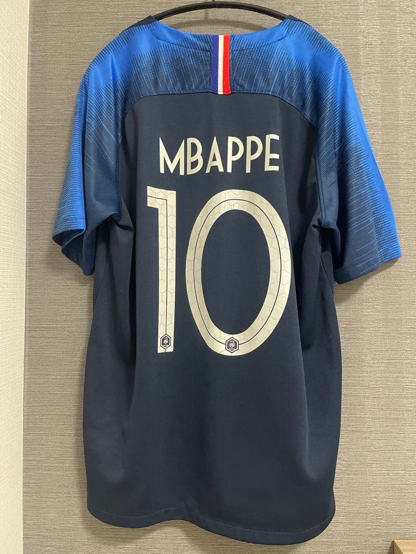 フランス代表 ユニフォーム ムバッペ 10番 ロシアW杯 優勝パッチ NIKE