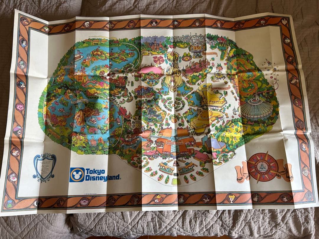 1983年　東京ディズニーランドガイドマップ