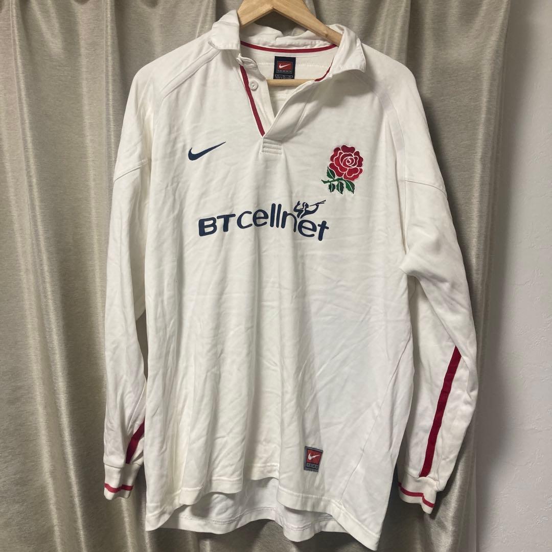 NIKE イングランド代表 ラガーシャツ ポロシャツ ビンテージ 90s 00s