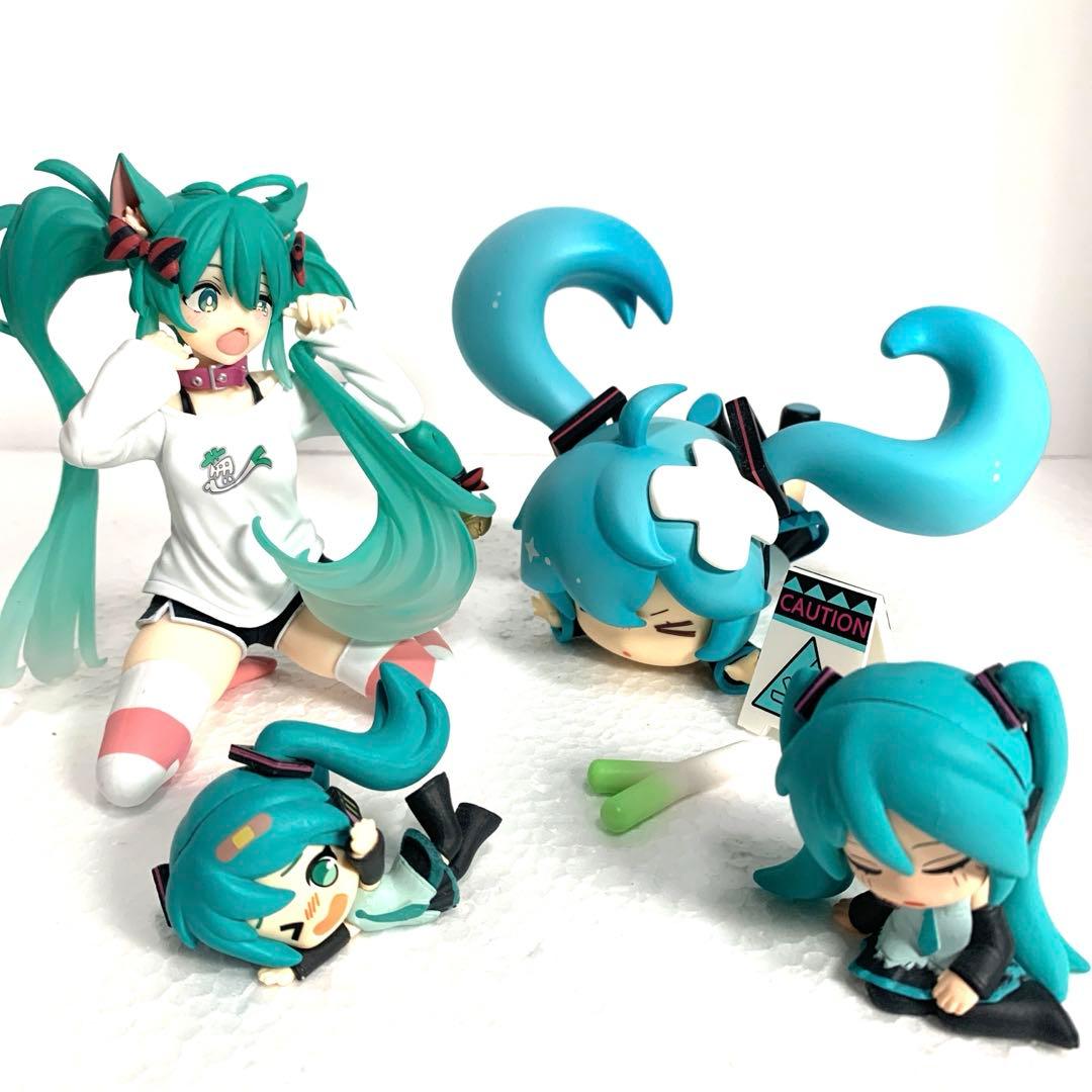 初音ミク Desktop Cute 猫耳Tシャツver. フィギュア　4点セット