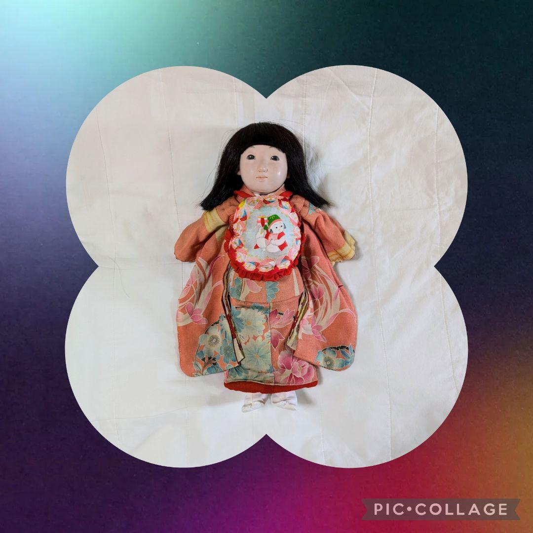 市松人形　小柄な優しいお顔の可愛いお嬢様　身長36.5cm