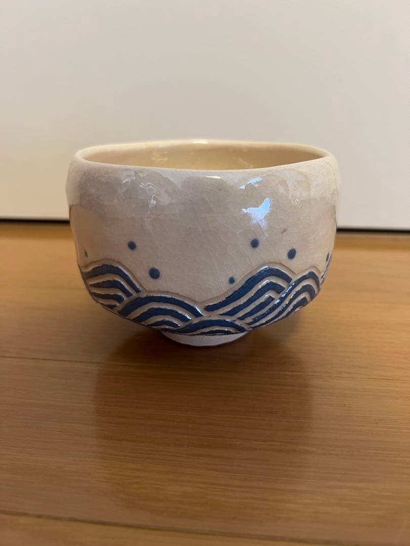 未使用品　楽焼窯元 7世 和楽　茶盌　茶碗　茶器　茶道具　共箱